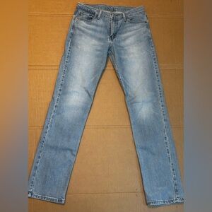 Levis 511 Jeans Men 30x32 Blue Slim Straight Light Wash Stretch Slim Fit Denim